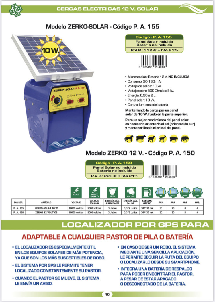 Pastor Eléctrico Zerko Solar